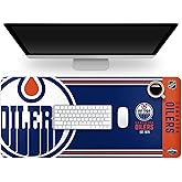 FOCO NHL Official Established Primary Logo Wordmark Home Office Desk Pad Mouse Pad Mat 35" x 16" (Edmonton Oilers, Edmonton Oilers)