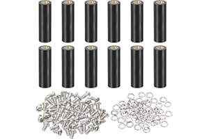 PATIKIL M3x25mm PCB Support Spacer, 12 Set 25mm/0.98" Supporting Height PCB Standoff Isolation Board Stand Column Flat Head P