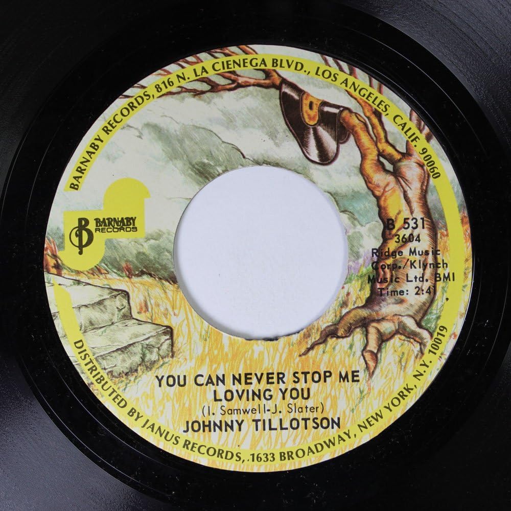 Johnny Tillotson 45 RPM You Can Never Stop Me Loving You / Funny How