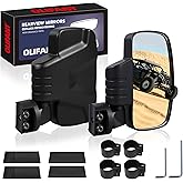 UTV RearView Mirror for 1.6-2.0" Roll Cage Polaris RZR/General Can Am X3 Commander Honda Pioneer/Talon Yamaha YXZ Rhino Wolverine Kawasaki Mule/Teryx Arctic Cat Prowler/Wildcat Hisun (Side Mirrors)