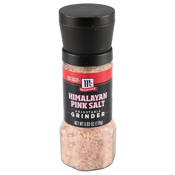 MCCORMICK HIMALAYAN PINK SALT ADJUSTABLE GRINDER, 6.03 OZ
