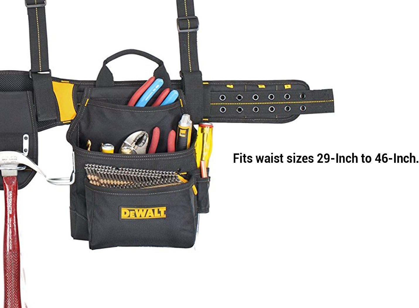 DEWALT DG5617 20-Pocket Pro Framer's Combo Apron Tool Belt and Yoke-style Suspenders - Tool Aprons - 