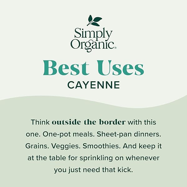 SIMPLY ORGANIC ORGANIC CAYENNE, 2.5 OZ