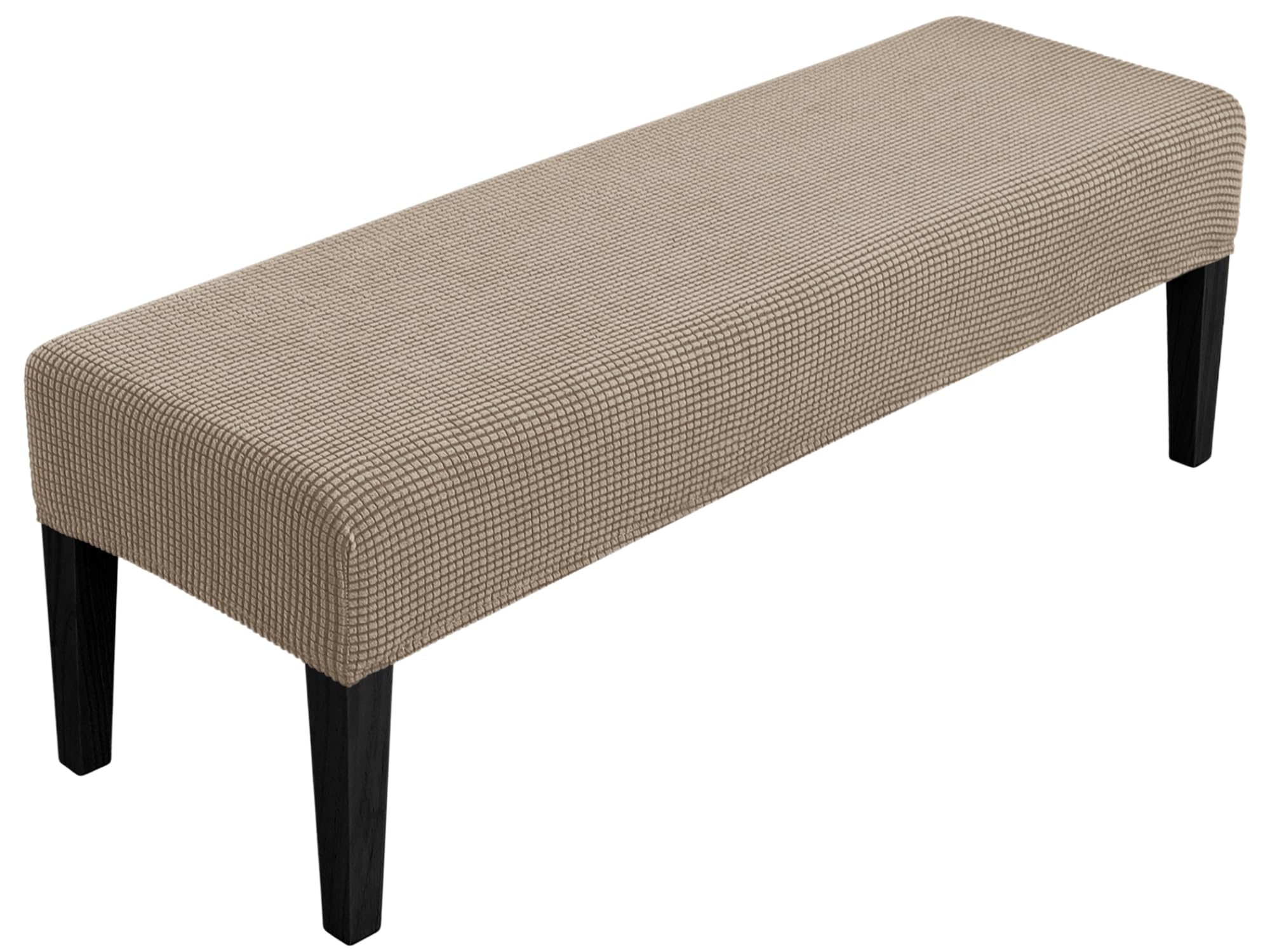 Photo 1 of SPRINGRICO Stretch Dining Bench Cover, Removable Bench Slipcover Washable Bench Seat Protector Rectangle Bench Cover for Dining Room, Living Room, Bedroom, Kitchen (S1-Khaki)