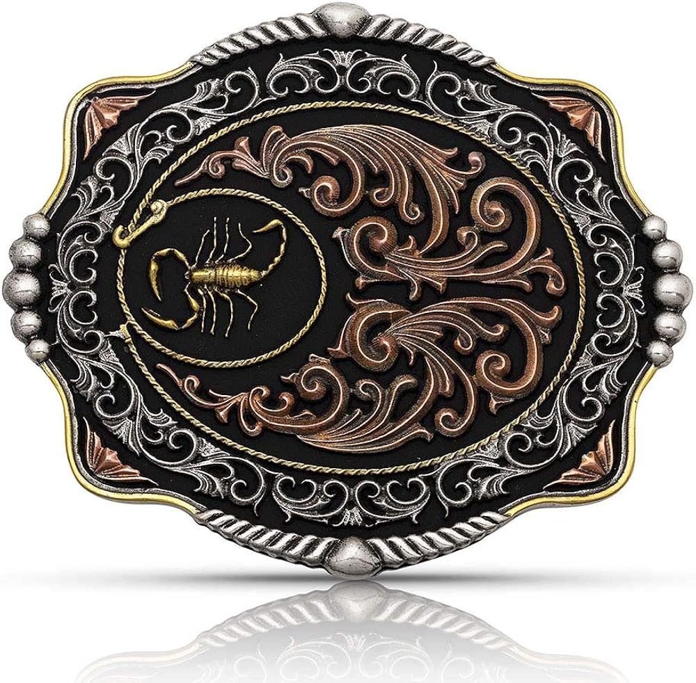 Montana Silversmiths Southwest Collection Attitude Western Belt Buckle (Part of the Whole Scorpion): Clothing