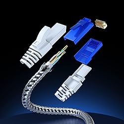 Maximm Cat 6 Ethernet Cable 8 ft, Braided Network