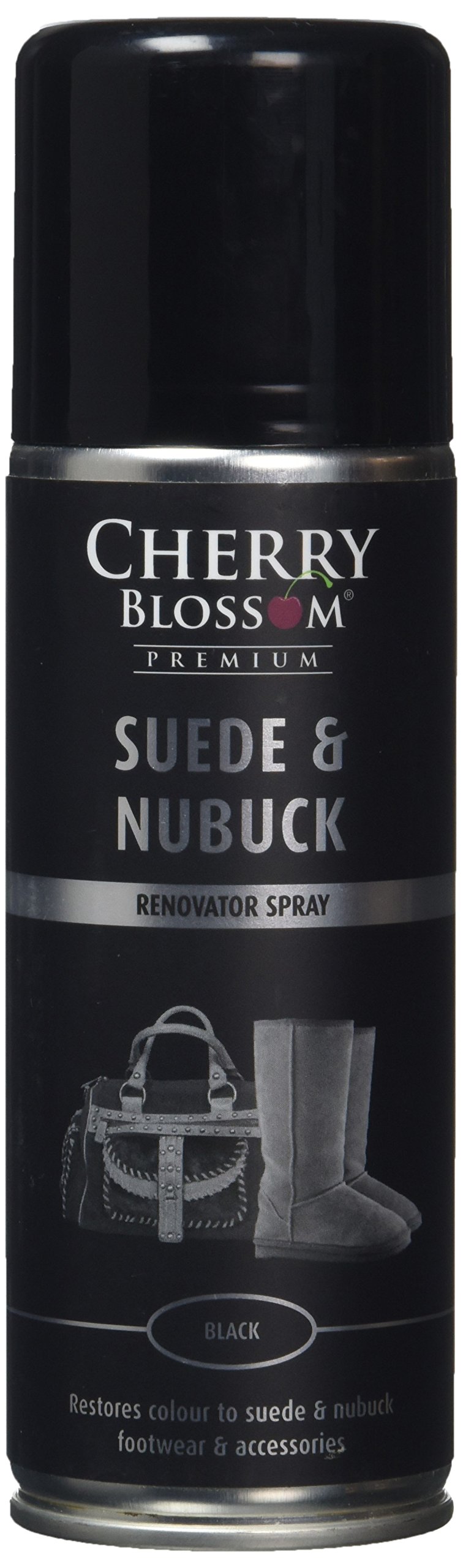 Cherry Blossom Premium Suede and Nubuck Renovator Spray Shoe Treatments and Polishes PCSUE01 Black 200.00 ml