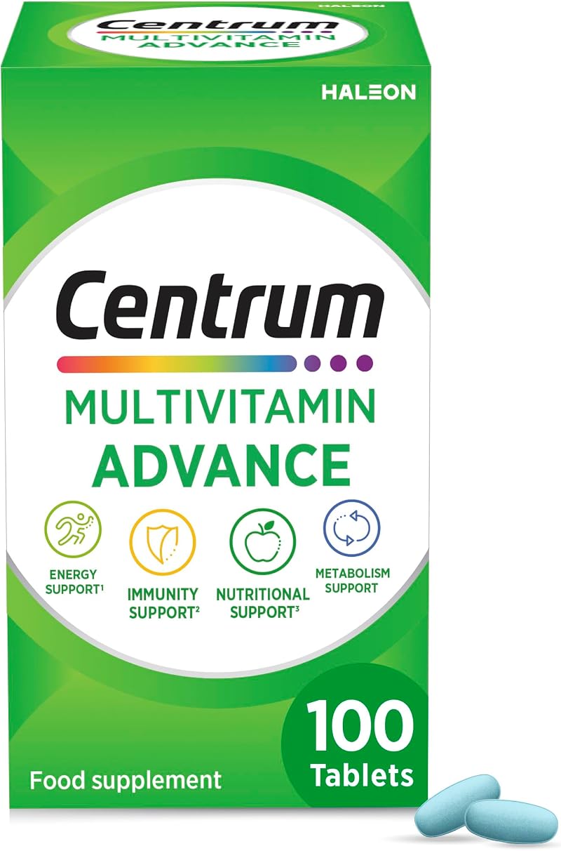 Centrum Advance Multivitamin & Mineral 100 tablets 24 essential nutrients