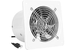 Fepinc Exhaust Fan with Plug, 8 inch 735CFM Through-the-Wall Extractor Exhaust with Light Weight Pure Copper Motor, Ventilati