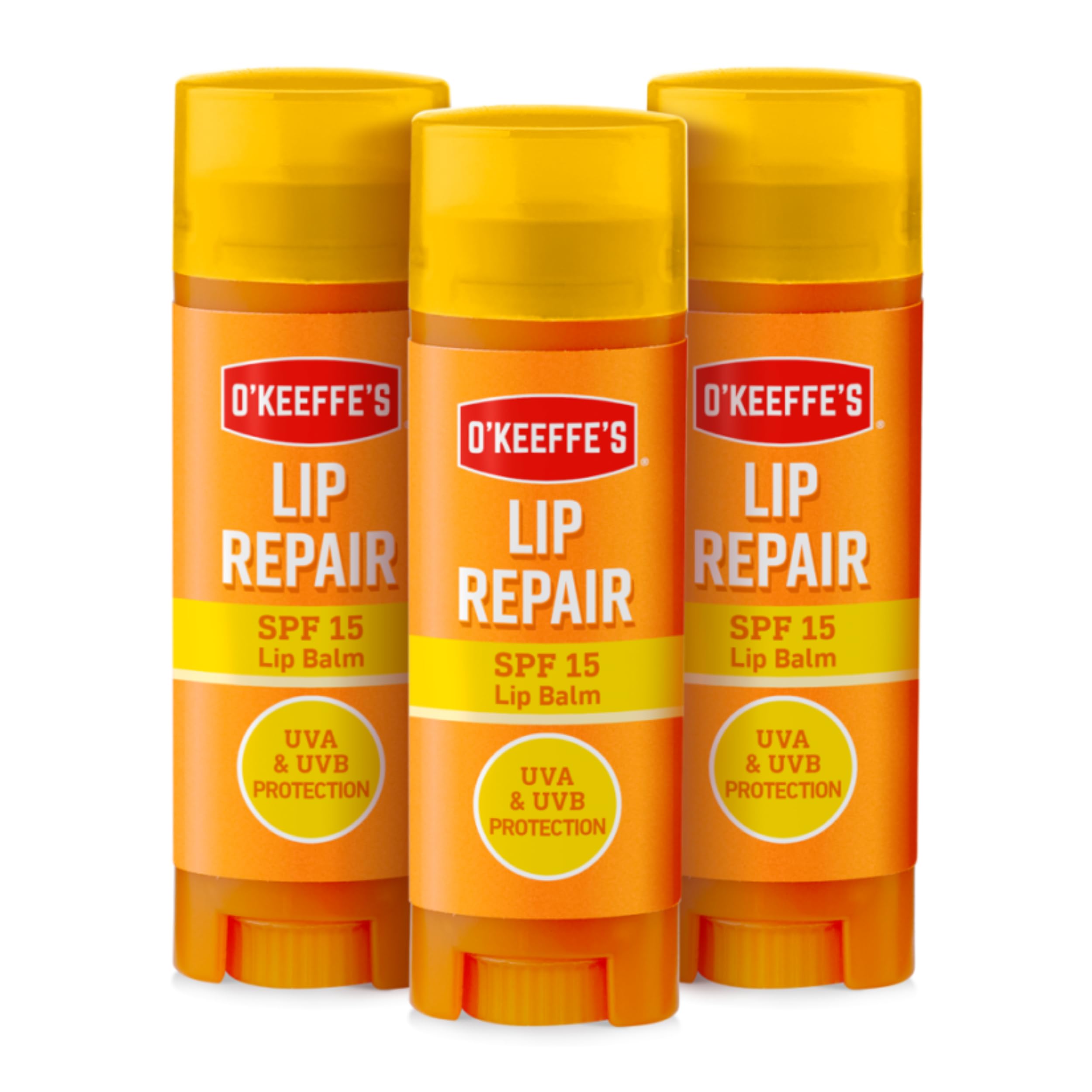 O'Keeffe's Lip Repair and Protect SPF15 4.2g (Pack of 3) - For Extremely Dry, Cracked Lips | Water Resistant, 24 HR Moisturisation & Protects Against UVA & UVB Rays — image 1