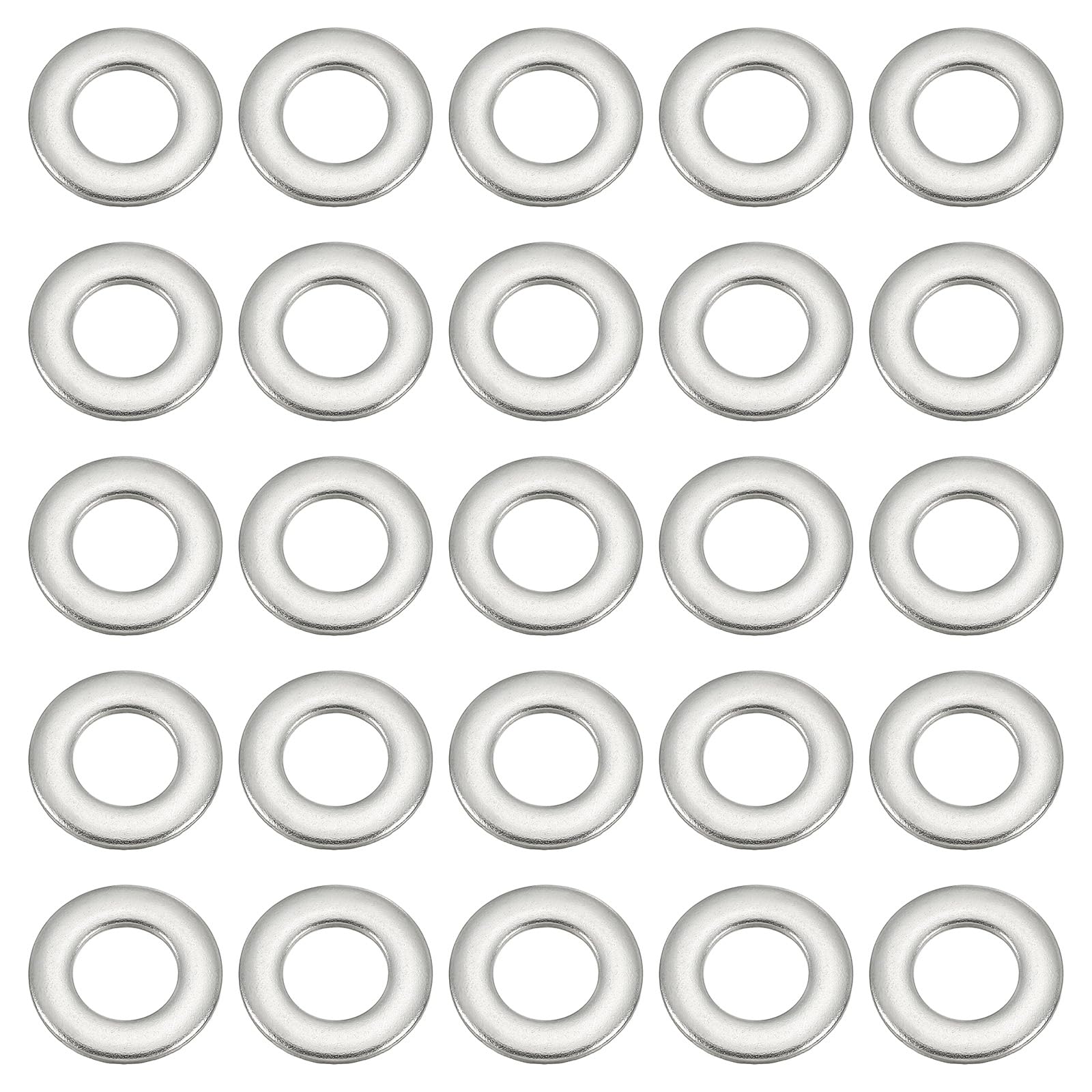 PATIKIL Flat Washers, 50 Pack 316 Stainless Steel 1/3" ID x 5/8" OD x 0.06" Thickness Washer Flat Plain Washer for Screws Bolts Assortment