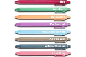 GIFTSFARM Taylor Gifts Merch, Cute Taylor Gel Pens, Office Supplies for Music Fans, Taylor Birthday Party Favors for Girls, Women, Nurse, Teacher, Christmas Stocking Stuffers Gift for Girls Boys