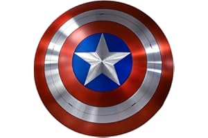OCEAN INSTRUMENTS Captain America Shield Unique Design Steel Shield Metal Cosplay and Roleplay Medieval Shield Christmas & Thanksgiving Gift by Historic Handicraft