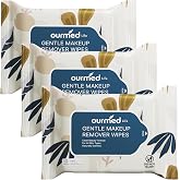 Ourmed Life Rose Water Hydrating Makeup Remover Wipes, Portable, 30 Ct | Micellar Cleansing Cloths, Vitamin E, Hyaluronic Acid, Gently Removes Makeup &amp; Dirt, All Skin Safe, Plant-basd, Travel 3-Pack