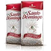 Caf&eacute; Santo Domingo, Ground Coffee, Medium Roast, 16 oz, Pack of 2 | From Dominican Republic, Bag, Kosher, Gluten Free