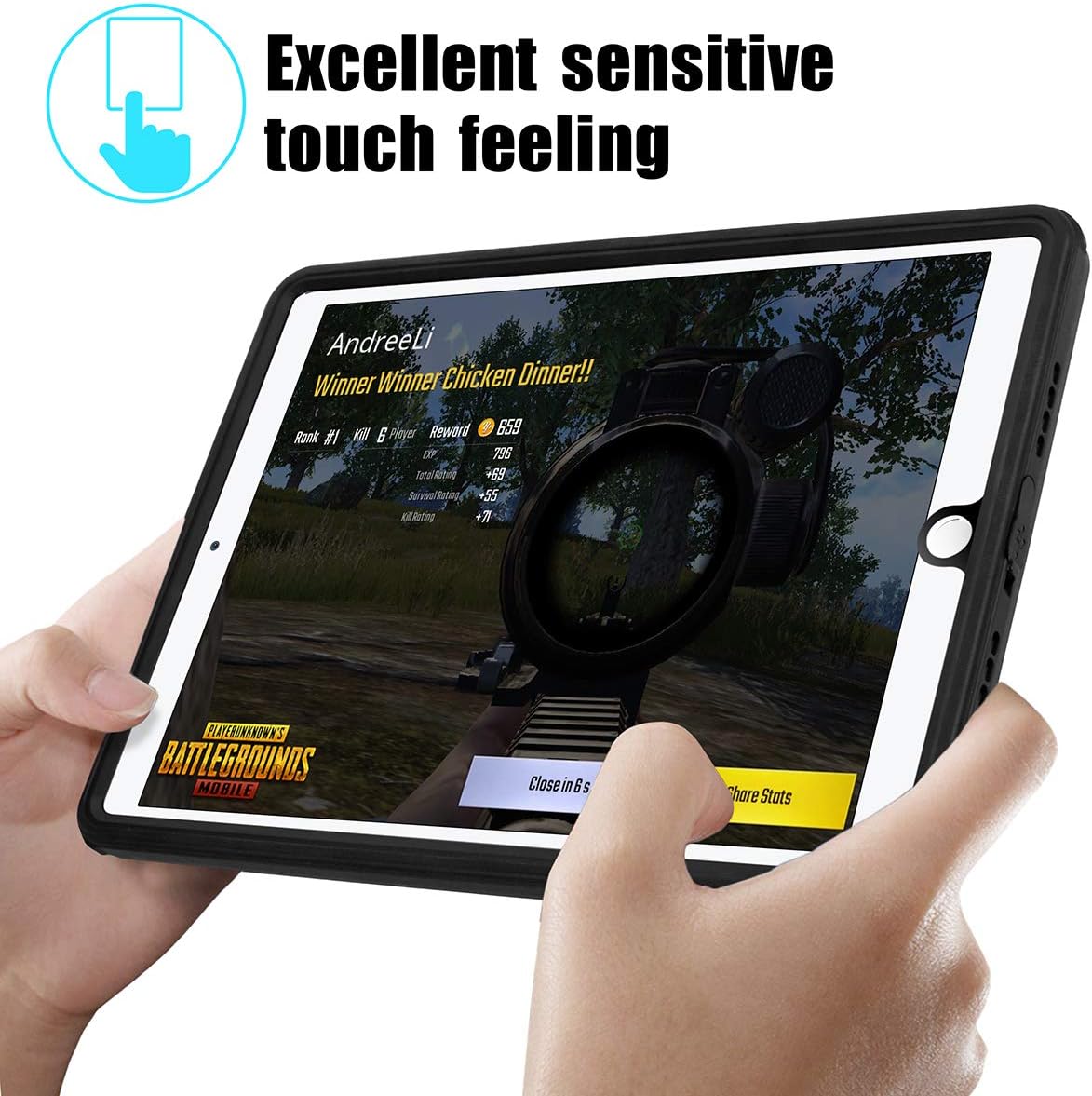 AICase Waterproof Shockproof Case for Apple iPad Pro 9.7 Inch (2017/2018) with Touch ID Highly Sensitive - Image 5