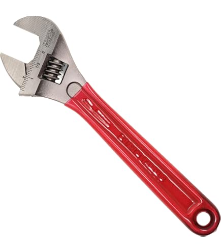 KLEIN TOOLS D507-8 Adjustable Wrench, Extra Capacity Jaw Forged