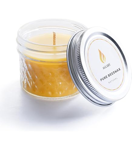BCandle Set 100% Beeswax Tea Light In Flat Tin Container With Screwtop Cover For Camp Outdoor Sports Events Fishing 12