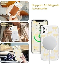 UEEBAI Magnetic for iPhone 11 Case, Bow Case