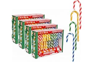 TWINKLE BITES 60 Pack Christmas Candy Canes – Individually Wrapped, Strawberry, Raspberry, Green Apple, Tutti Frutti Flavors – Bulk Candy Canes Great Use For Stocking Stuffers, Classroom Partys, Party Favors, Holiday Decorations