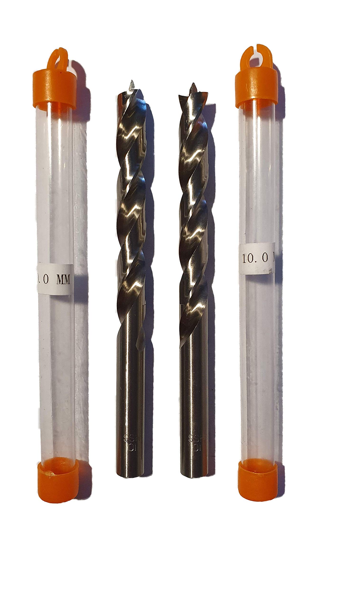 jjw-germany HSS-G Precision Wood Drill Bit Spiral Drill Diameter 10.0 mm Pack of 2