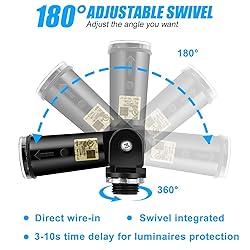 EEEKit Photocell Sensor Switch, 2 Pack IP65 Dusk to