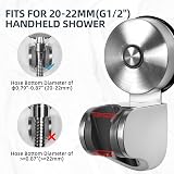 JOMOLA Suction Shower Head Holder Wall Mount Adjustable Angle Stainless Steel view 2