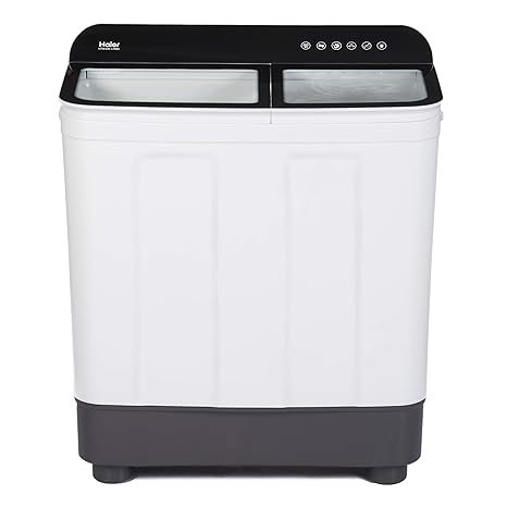 Haier 8.2 Kg Semi-Automatic Top Loading Washing Machine (HTW82-178BK, Black)