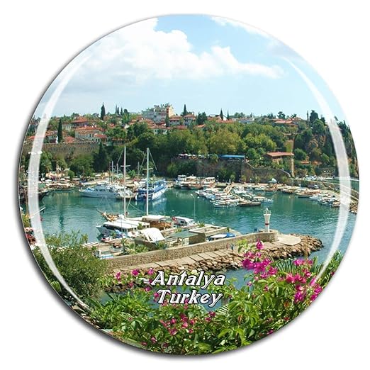 Weekino Turquía Side Antalya Imán de Nevera 3D de Cristal de la ...