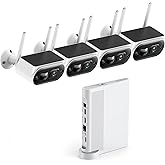 Solar Security Camera Wireless Outdoor, CAMCAMP 2K Ultra Clear Home Security Camera System, No Subscription, Smart Human Detection, Easy Installation, 5GHz & 2.4GHz WiFi