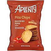 Amazon Brand, Aplenty Roasted Red Pepper Pita Chips, 8 Oz