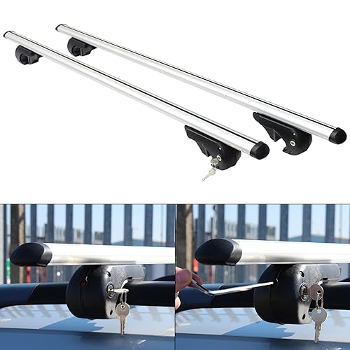 Summit SUM003 Roof Bar to Fit Cars Running Rails, Aluminium Amazon.co