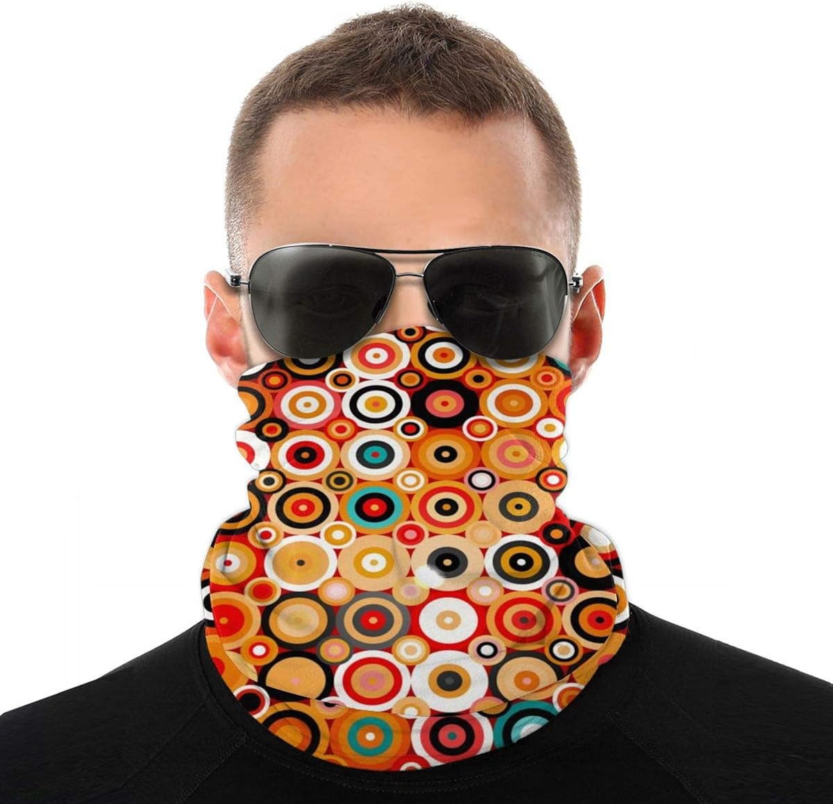 Disco Style Face Mask Seamless Bandanas Multifunctional