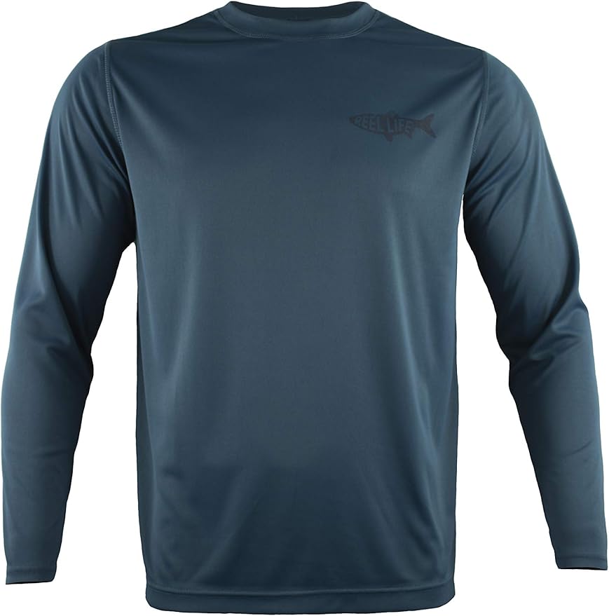 Reel Life Men's Long Sleeve UV Fishing Shirt, Bait Shop