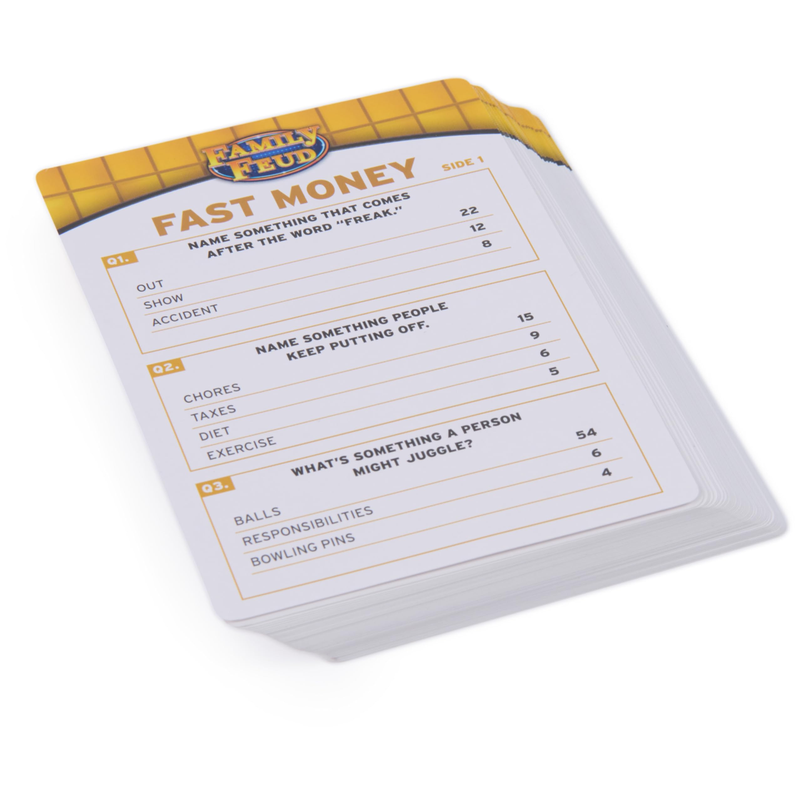 Spin Master Games, Family Feud: Ultimate Edition, Includes Tin Storage Box & 50 Bonus Questions, Friendly Competition Game, Family Game Night, 3+ Players, Stocking Stuffer Gift Ideas for Ages 8 & Up