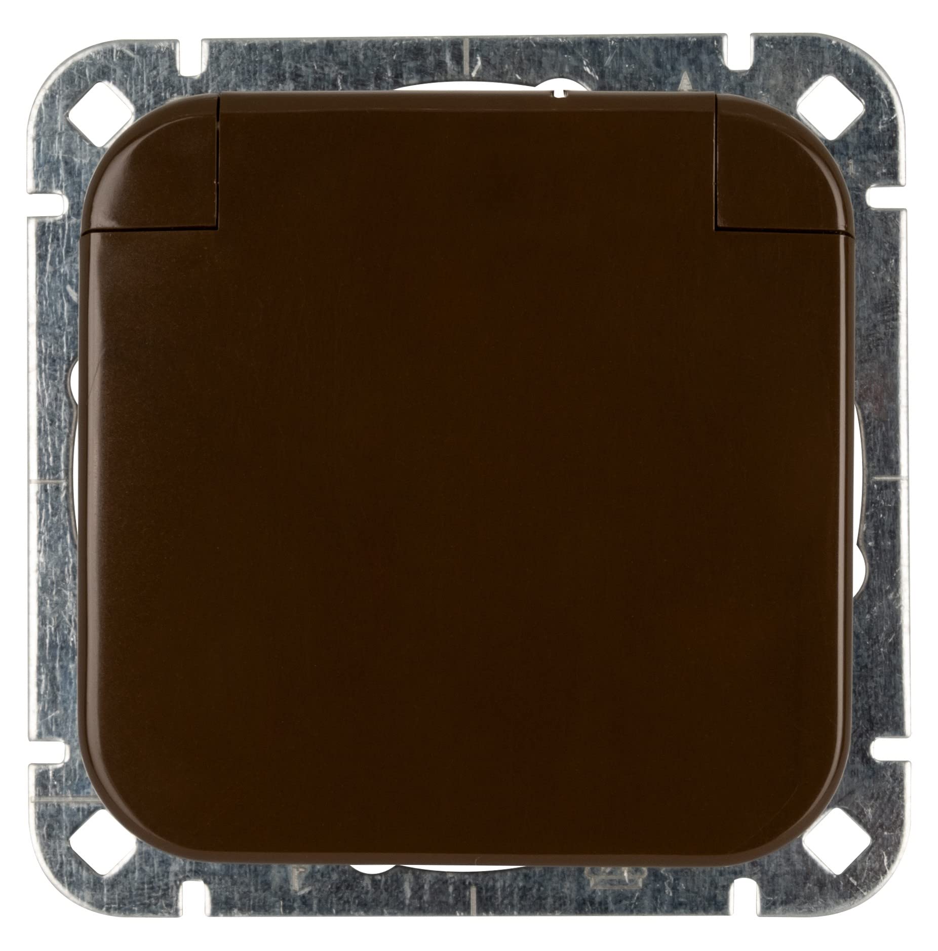 Opus 560.120.08 1 Earthing Contact Socket, Brown