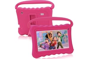 TOPELOTEK Kids Tablet for Toddlers Learning Tablet for Kids 7 inch 32GB Childrens Tablet with WiFi Dual Camera Shockproof Case Android Tablet with Parent Control Google Play Store YouTube Educational Games