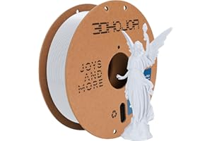 3DHOJOR 3D Printing Filament High-Speed PLA Filament 1.75mm 300mm/s 1kg Cardboard Spool Dimensional Accuracy +/- 0.03 mm Fit Most 3D FDM Printer-Cold White