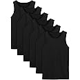 Cooraby 6 Pack Toddler Tank Top Kids Undershirts Soft Undershirt for Boys and Girls