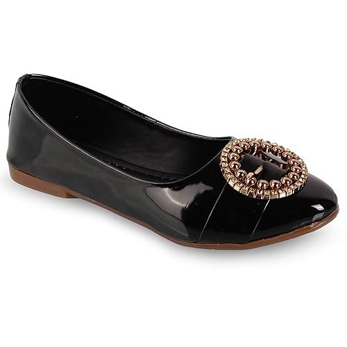 black patent leather flats amazon