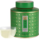 BAMATEA Longjing Green Tea, Premium Dragonwell Loose Leaf Tea, 1.76oz (50g) | First Spring Harvest Traditional Pan-Fired Craft &bull; Orchid Aroma &amp; Sweet Finish &bull; Airtight Tea Tin