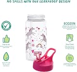 Polar Gear Kids Water Bottle 400ml Unicorn BPA Free Leakproof with Straw view 4
