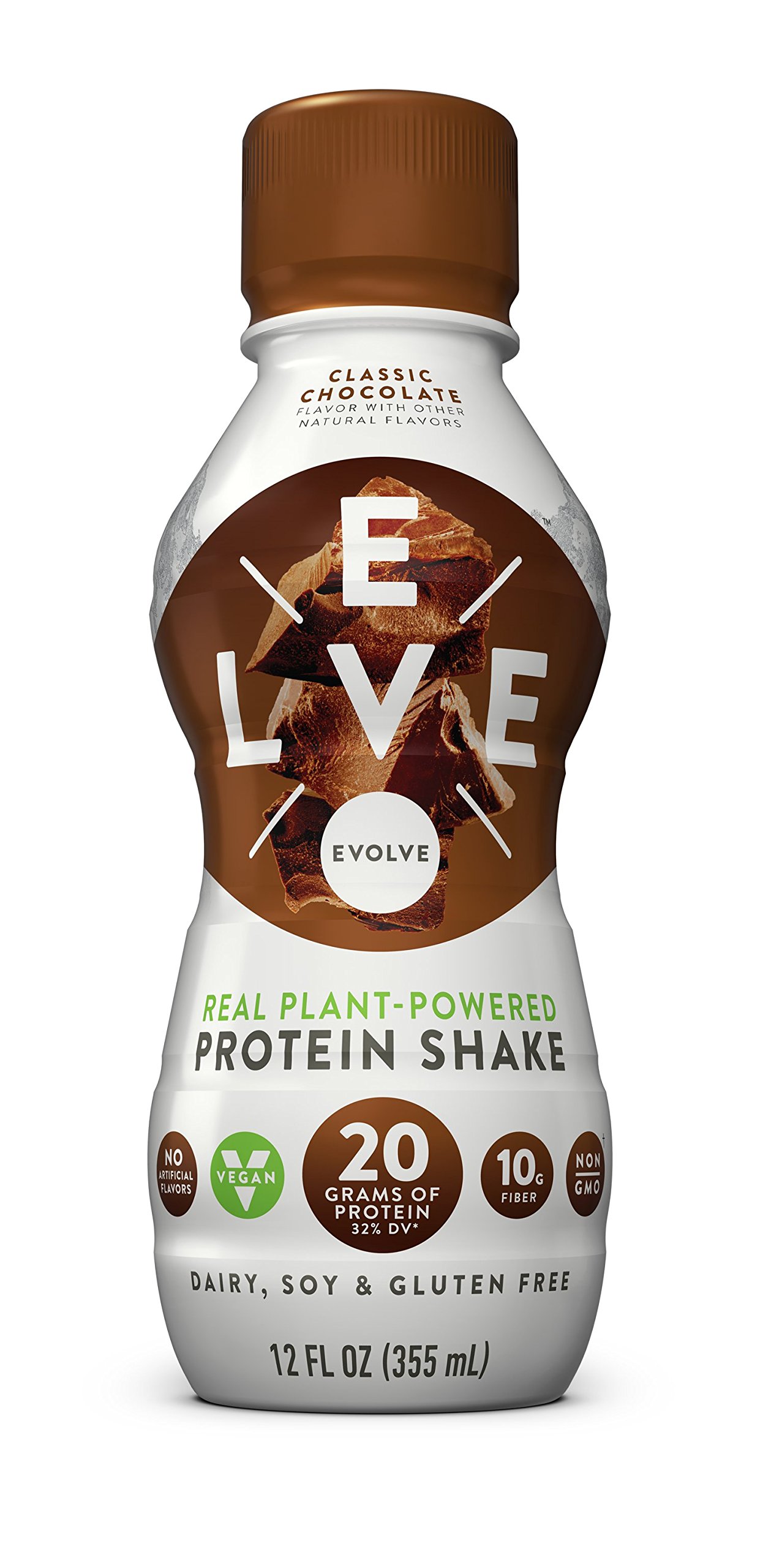 Evolve Protein Shake, Mellow Mocha, 20g Protein, 12 FL OZ