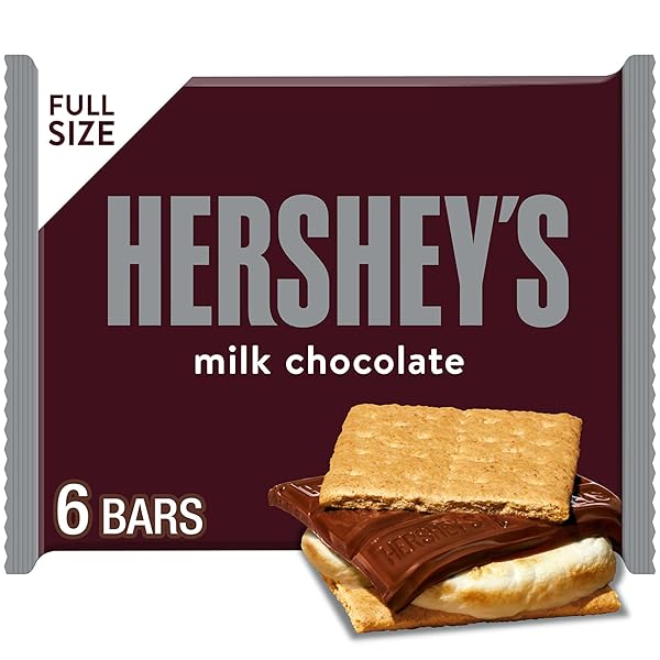 HERSHEY’S MILK CHOCOLATE CANDY BARS, 1.55 OZ (6 COUNT)
