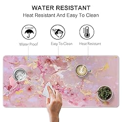 Anyshock Pink Desk Mat, Gaming Mouse Pad Large, XXL