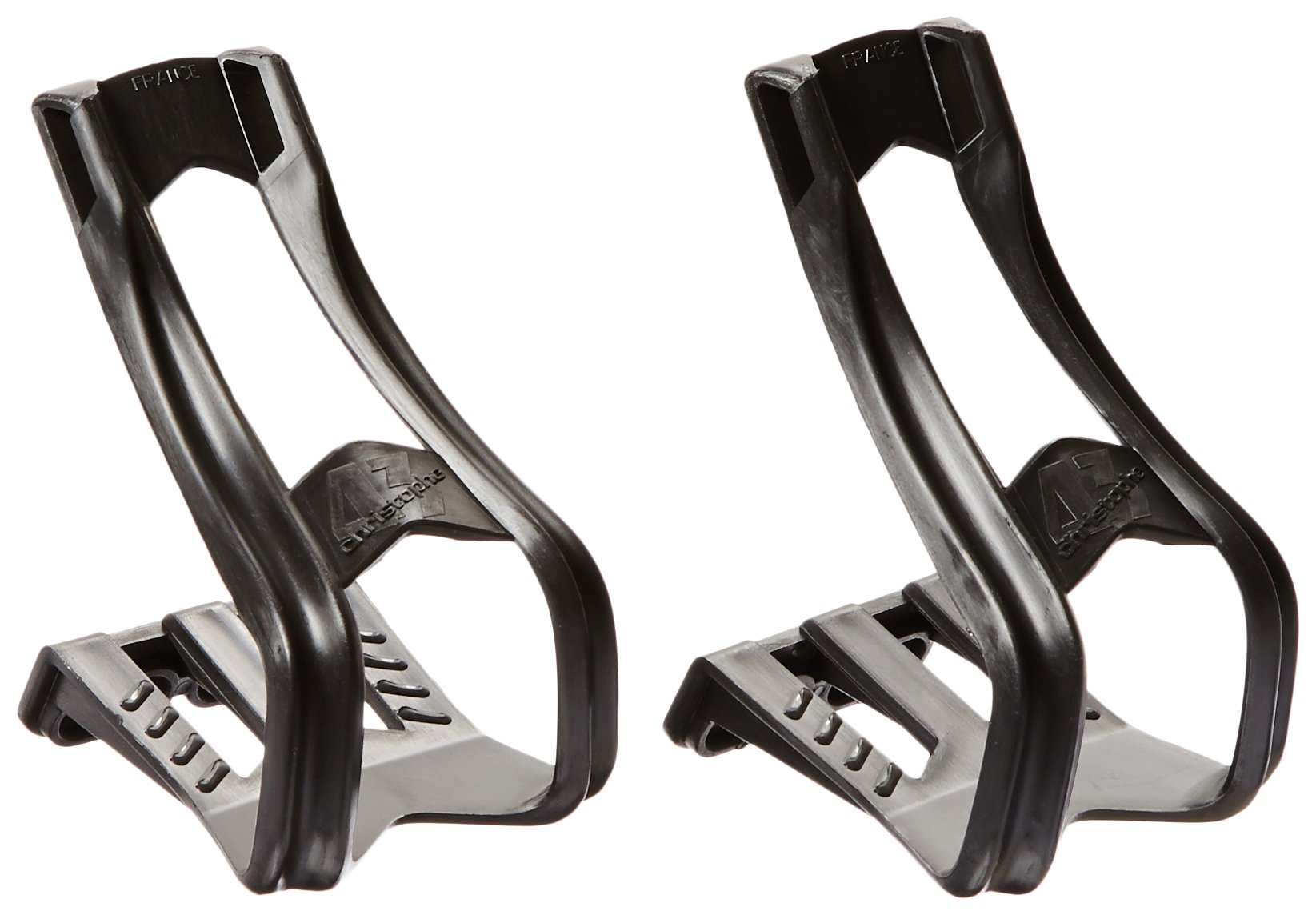 ZEFAL MTB Bicycle Toe Clips with Straps (Large/X-Large), Black