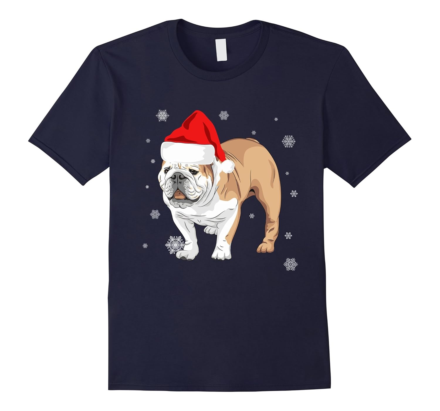 Bulldog Santa Shirt Christmas Lover-tovacu