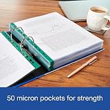 Oxford Heavy Duty A4 Punched Poly Pockets Glass Clear 100 Pack view 7