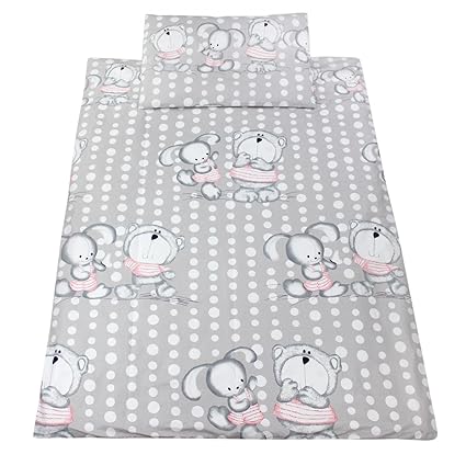 TupTam Kinderbettwäsche Set Gemustert 2 teilig