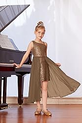 GRACE KARIN Girls One Shoulder Sequin Dress Size 8
